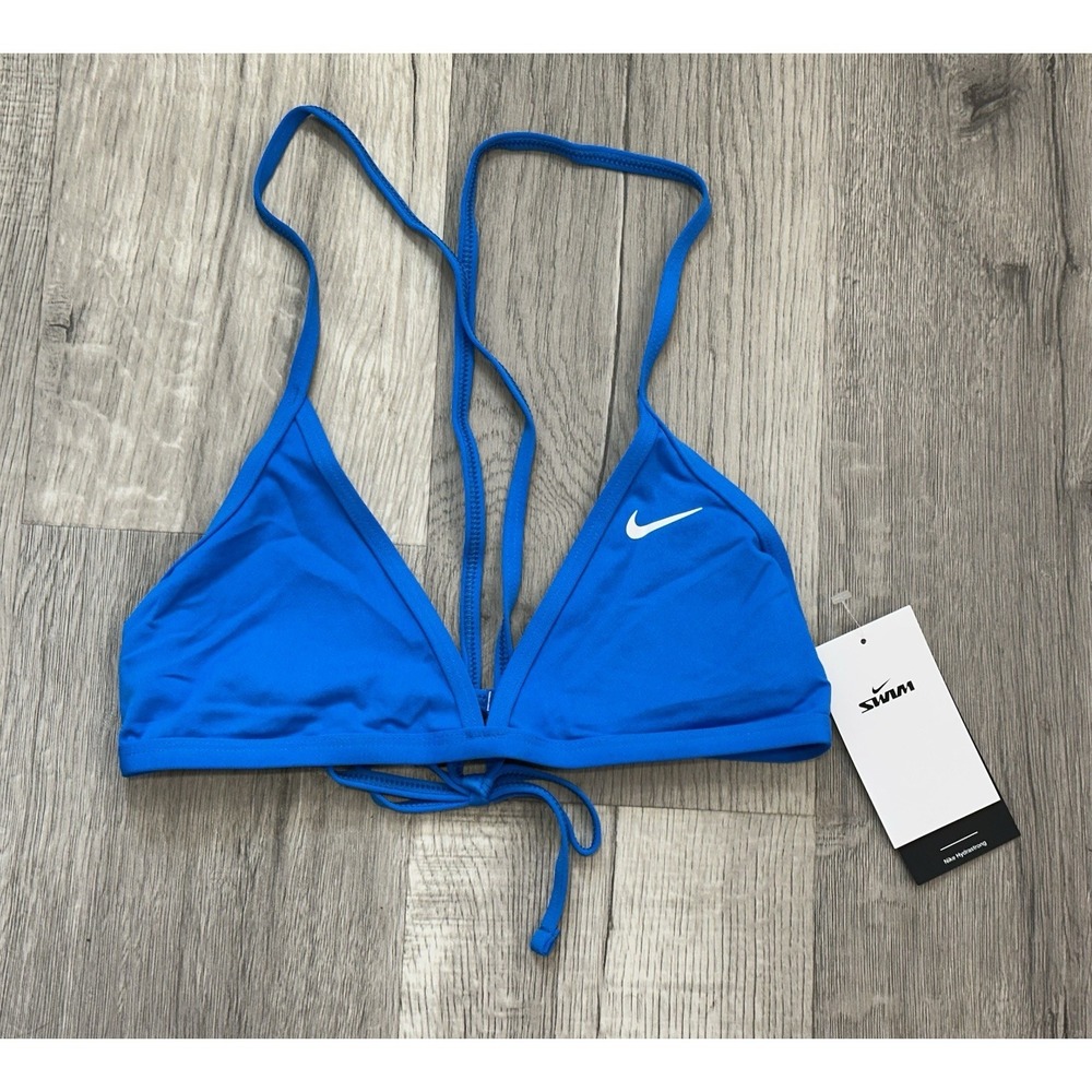 Nike Hydrastrong Women's Blue Bikini Swimsuit‎ Top Size Large NWT MSRP: $40